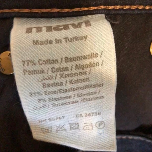 Mavi Straight Leg Dark Denim Jeans, Size 25 - Picture 6 of 8